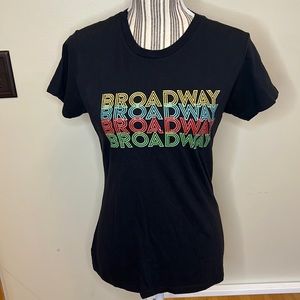 Broadway t-shirt 100% cotton, Size Small